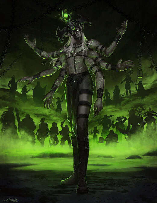 'Sha'qal, the Fell Avarice and Mythos' (iamClarex2, Twitter)