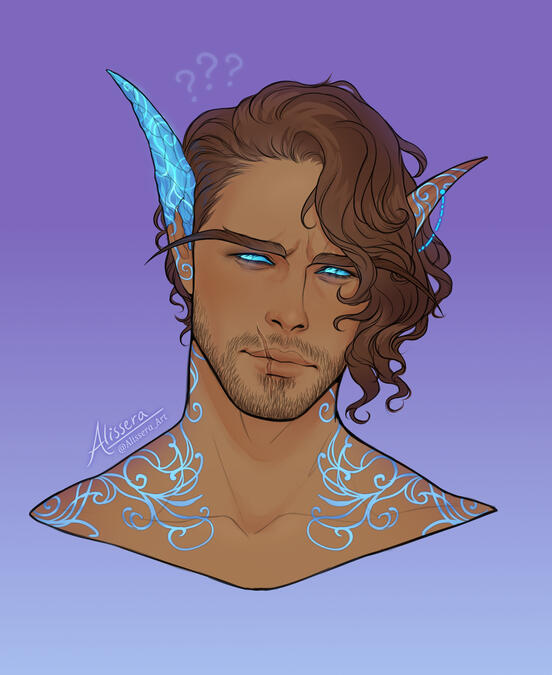 &quot;--Huh..?&quot; (Alissera_Art, Twitter)