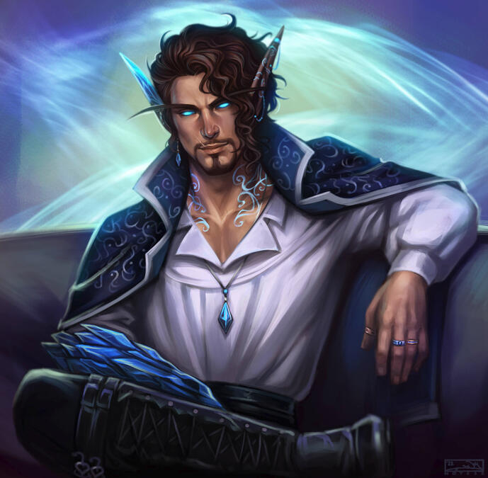 'Arcane and drinking with your friends; You live in the dark, boy, I cannot pretend' (Notesz, DevianART)