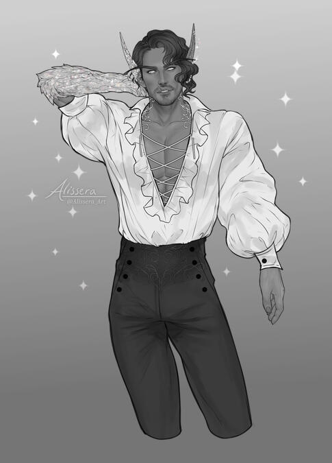 'Blue Rose' (Alissera_Art, Twitter)