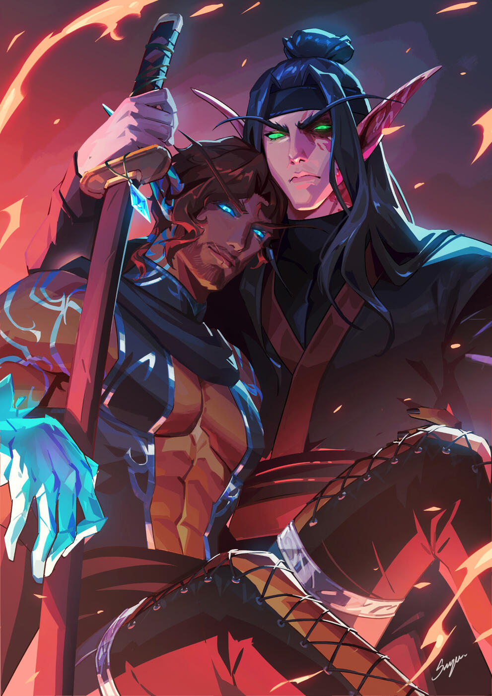 &#39;Frostfire&#39; (sariya_asa, Twitter)