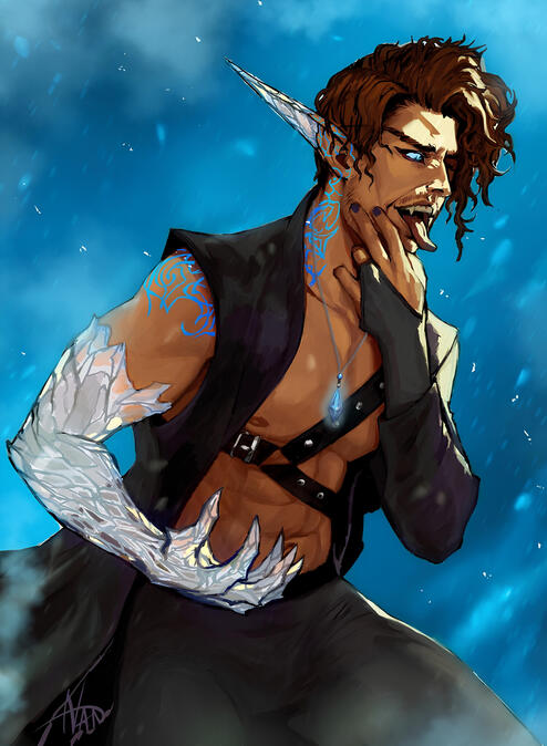 "Frost bites deep, and I am its teeth." (Nan_ivel, Twitter)